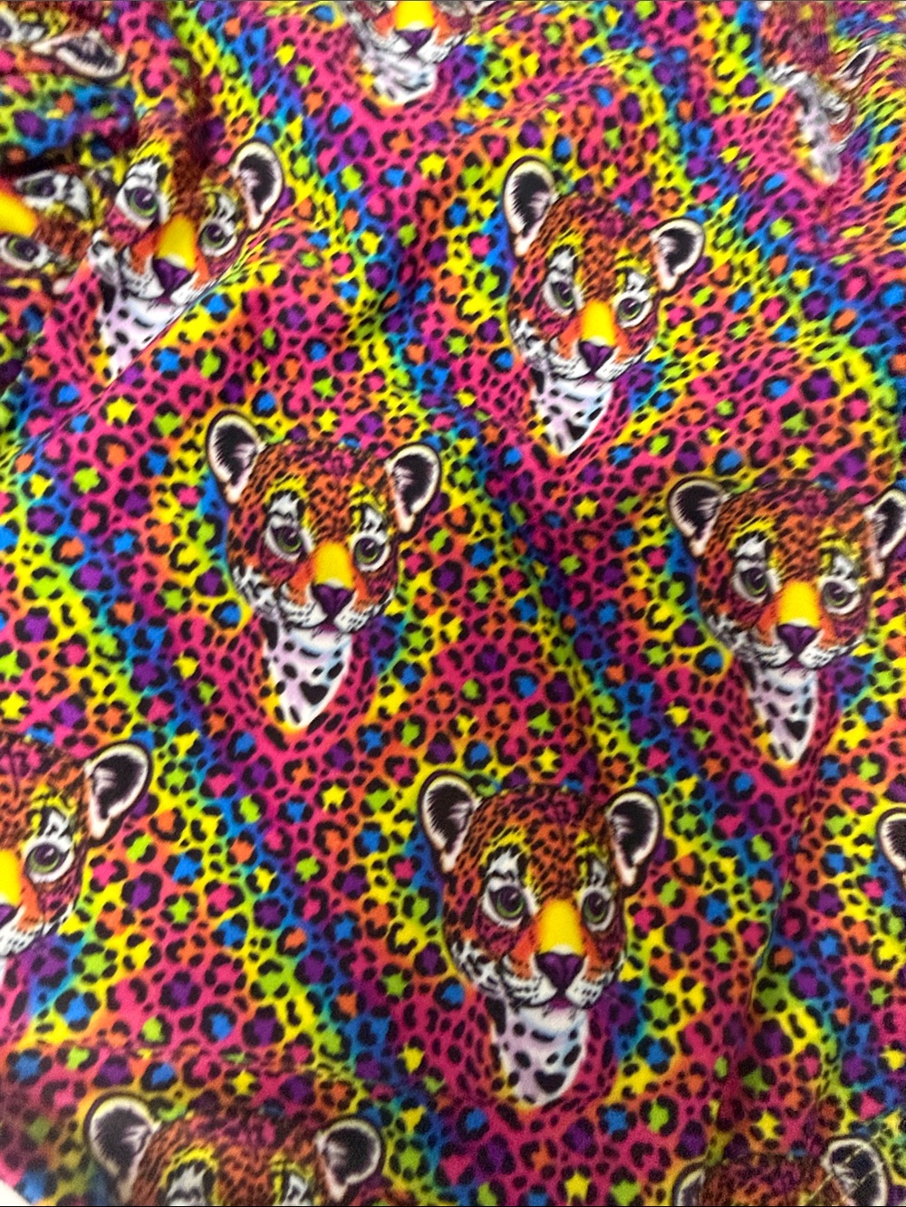 LISA FRANK Posh Peanut Rainbow Leopard Ruffle One Piece Swimsuit - 5T - NWT - Picture 3 of 5